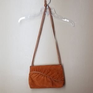 $SALE$ Vintage Cognac Suede Purse